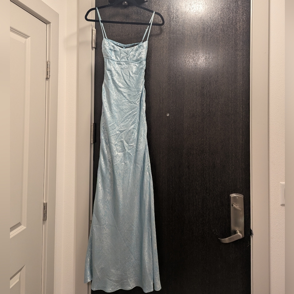 Lucy in the Sky Light Blue Maxi Dress